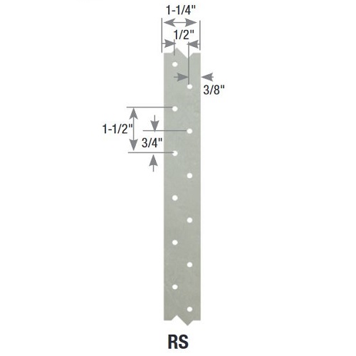 1-1/4 in. x 25 ft. RS22-R Coiled Strapping
