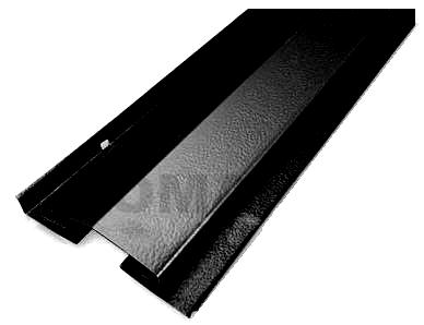 Carton of (10) 120 in. Lomanco VUR-10 Aluminum Black Ridge Vent