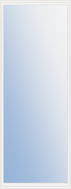 22 in. x 64 in. 1-Lite White Open Frame For 1/2 in. Glass with Screws