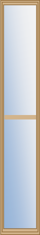 8 in. x 48 in. Low-E 2-Lite Glass Insert For Sidelite, Tan Frame and SDL Bars
