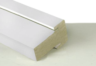 102 in. Primed White Capped PVC Mull Post