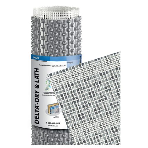Roll of Delta Dry & Lath Rainscreen & Fiberglass Lath 3.3’ x 46’ (150 sq ft per roll)