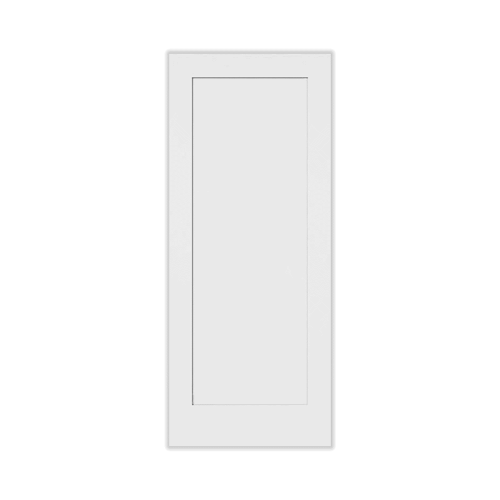 1-Panel Shaker Smooth Stile & Rail White Primed Composite Interior Door