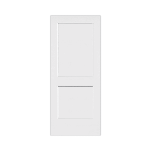 2-Panel Shaker Smooth Stile & Rail White Primed Composite Interior Door