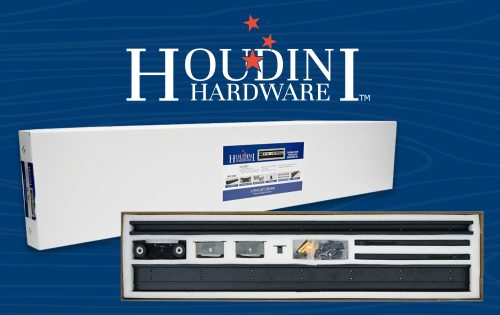 GlassCraft BarnCraft® Houdini Barn Door Hardware Kit – For Doors 36 in. Wide and Under